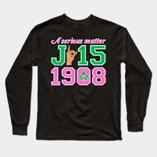 A Serious Matter J15 Founder'S Day Aka Hand Sign Long Sleeve T-Shirt